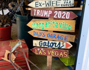 Regalo perfetto! Cartelli direzionali per Tiki Bar.