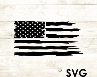 Distressed flag svg | Etsy