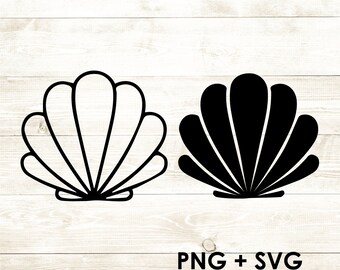 Mermaid Shell Svg Etsy