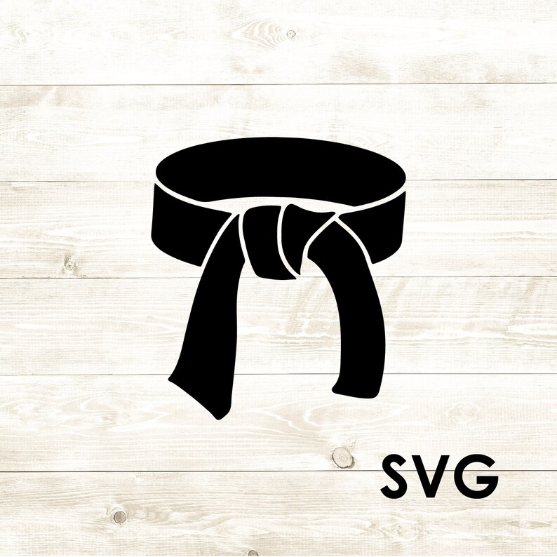 Download Black Belt Kung Fu Karate Taekwondo Outline Silhouette ...