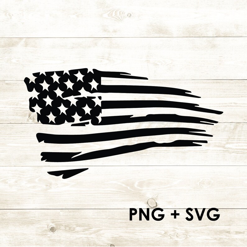 Distressed American Flag SVG PNG Digital Download | Etsy