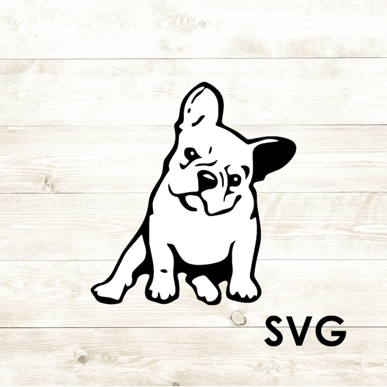 Download French Bulldog Cute Dog Frenchie Cricut SVG Digital | Etsy