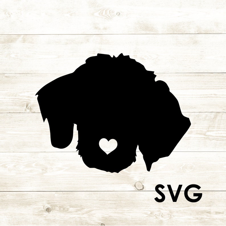 Doodle Dog Heart Cute Cricut Clipart Vector SVG Digital | Etsy