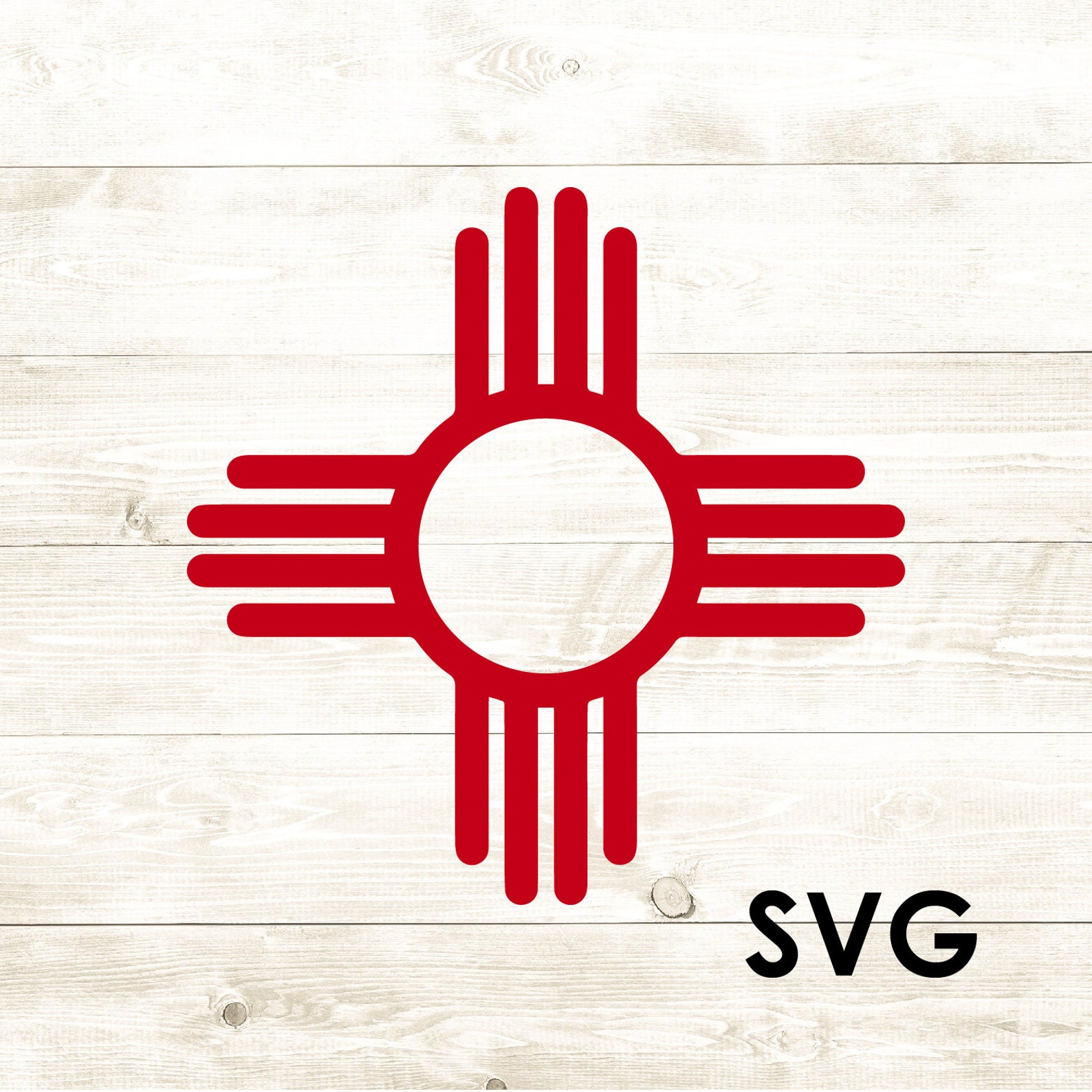 Download New Mexico Flag Zia Symbol State Red SVG Digital Download | Etsy