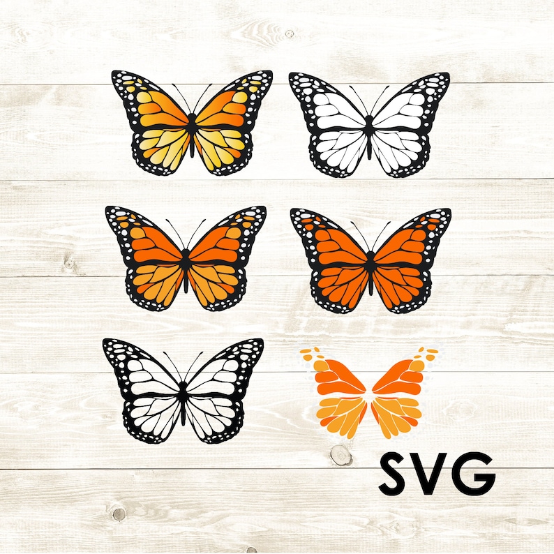 Download Monarch Butterfly Clipart Vector Silhouette Abstract ...