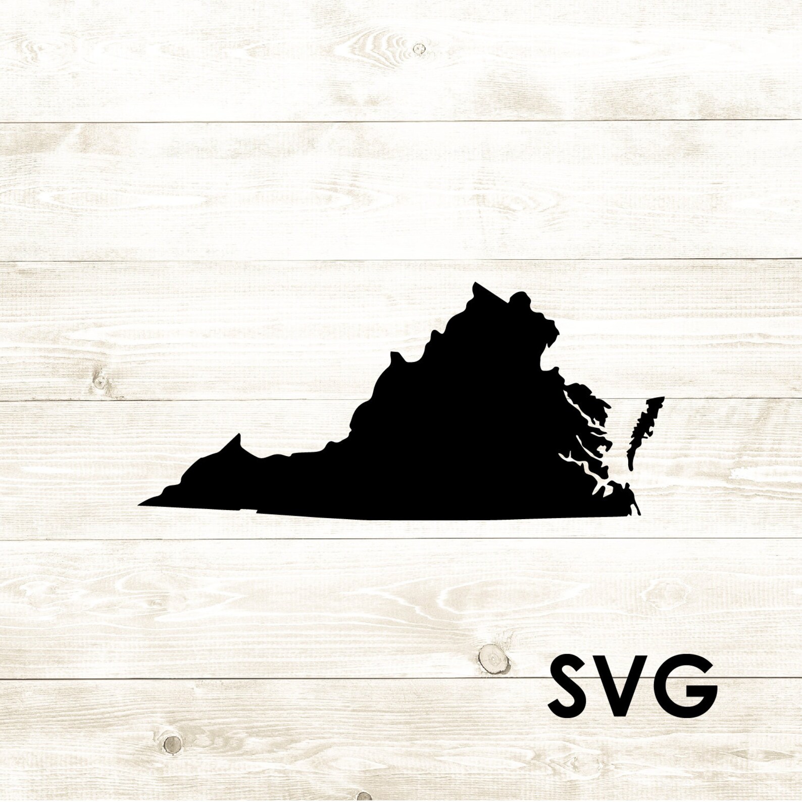 Virginia Outline Silhouette State SVG Digital Download Etsy