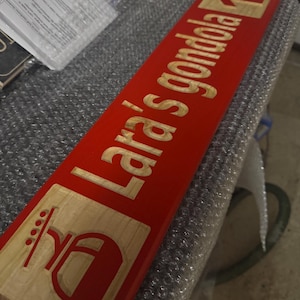 Cabin Decor Custom Wood Carved Ski Trail Sign — 4x24 Inch image 12