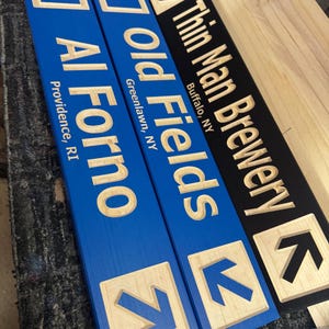 Cabin Decor Custom Wood Carved Ski Trail Sign — 4x24 Inch image 17