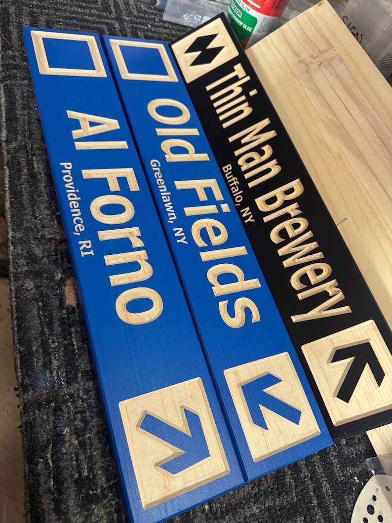 Cabin Decor Custom Wood Carved Ski Trail Sign — 4x24 Inch image 17