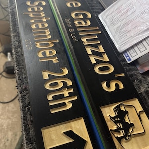 Cabin Decor Custom Wood Carved Ski Trail Sign — 4x24 Inch image 11