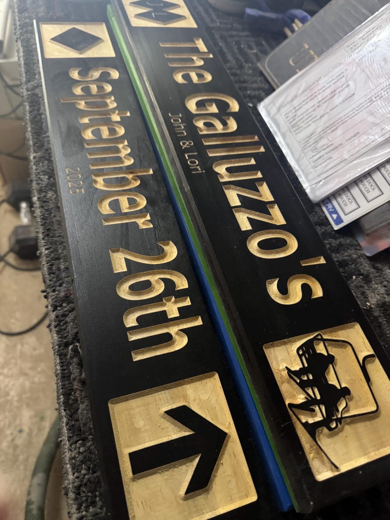 Cabin Decor Custom Wood Carved Ski Trail Sign — 4x24 Inch image 11