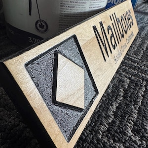 Personalized Mini alpine ski trail sign 3”x13” natural wood