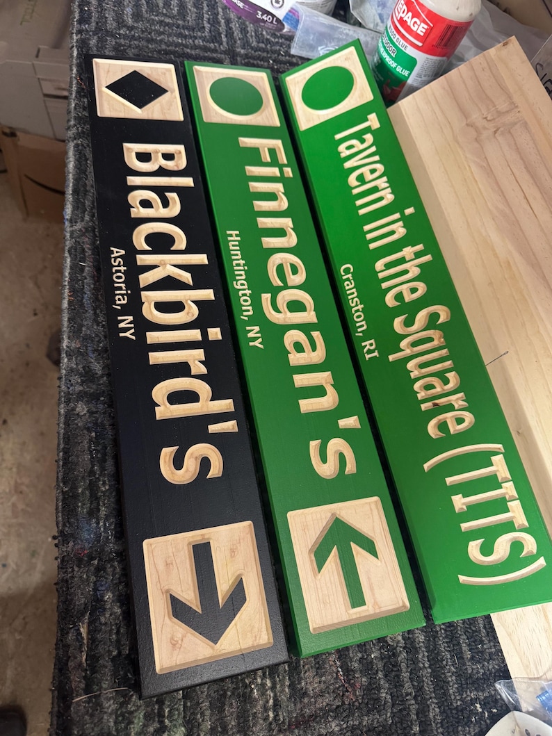 Cabin Decor Custom Wood Carved Ski Trail Sign — 4x24 Inch image 18