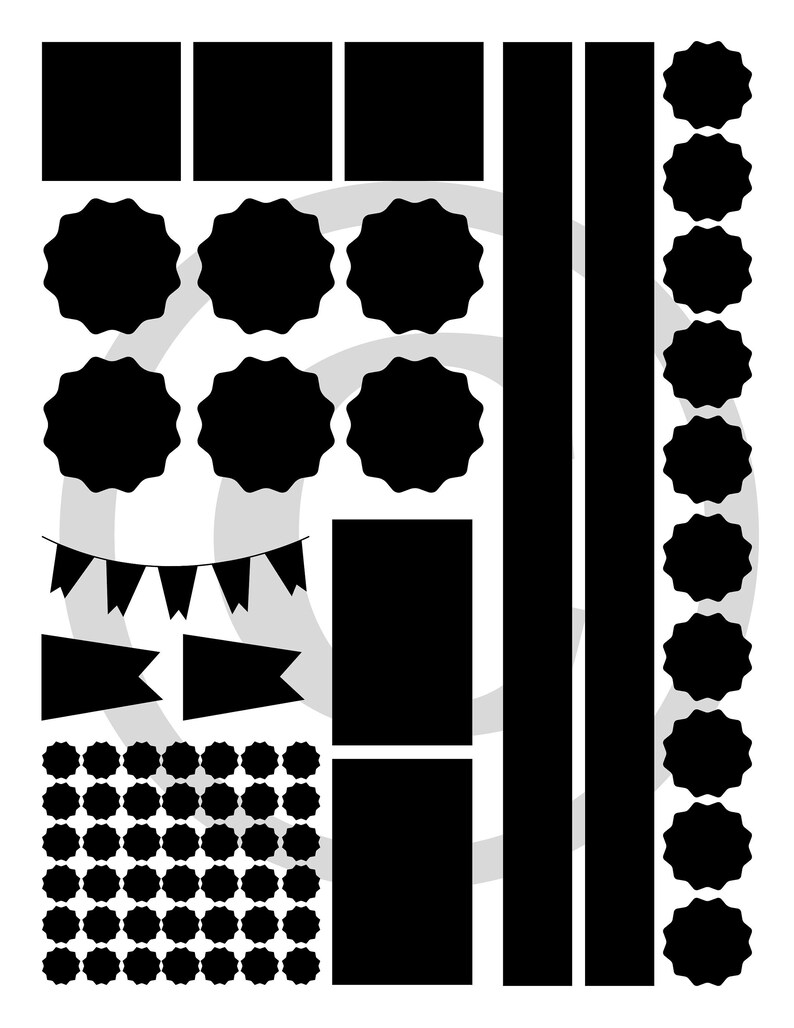 Planner Sticker Templates InDesign Photoshop Pdf Etsy