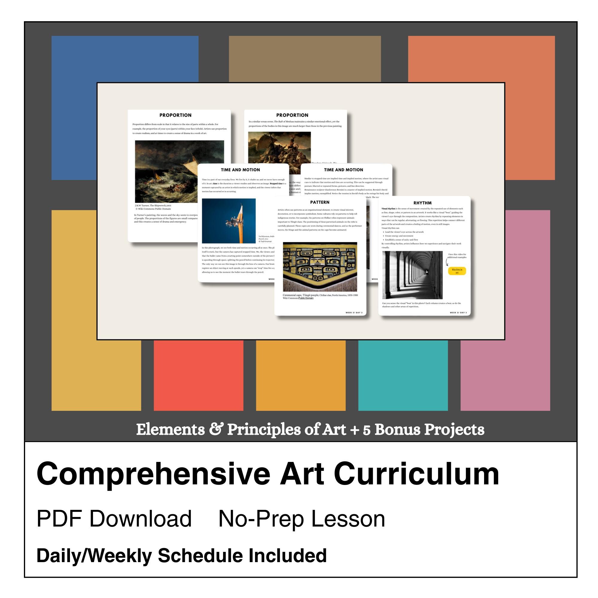 Art Foundations-full Semester Bundle- Elements & Principles of Art +5 ...