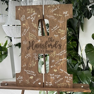 Wood Letter Guest Book, Wedding Guest Book Alternative, Wedding Sign, Wedding Guest Book, Wedding Letter Sign