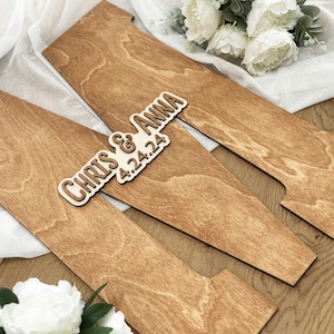 Guest Book Alternative - Wood 3D Guest Book Sign - Unique Wood Guestbook - Last Name Guest book