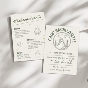 Uitnodiging/reisroute vrijgezellenkamp