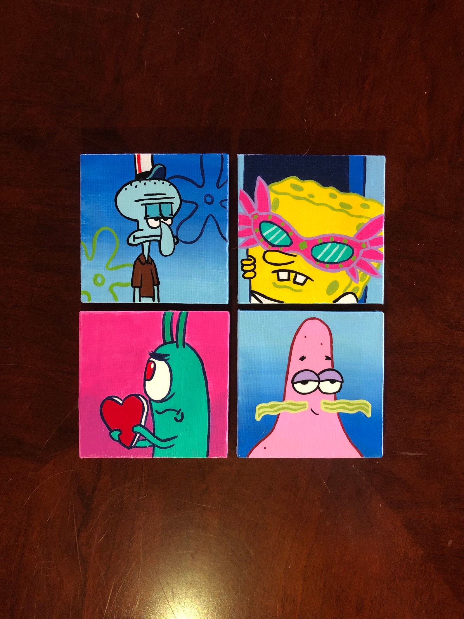 Spongebob Mini Canvas Set - Etsy