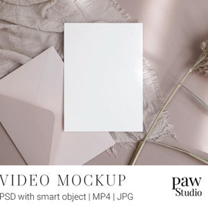 Maqueta de video, Maqueta de tarjeta de 5x7, Maqueta de boda, Maqueta de video, Maqueta de invitación, Tarjeta con sobre, Maqueta de presentación, Maqueta de tarjeta, Tarjeta de felicitación
