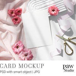 Card Mockup, 5x7 Card Mockup, Wedding Card Mockup, Greeting Card Mockup, Blank Card Mockup, Invite Card Mockup, White Card Mockup, PRG