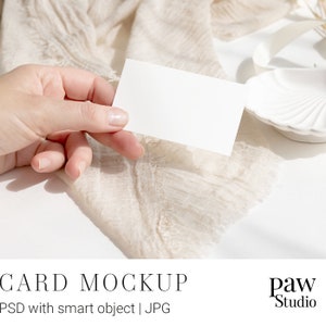 Cartões de visita Mockup, Cartão de casamento Mockup, Smart Object Mockup, Cartão de aniversário, Cartão de agradecimento, Cartão de casamento, Photoshop Mockup