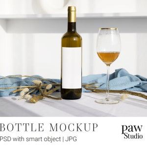 Wine Bottle Mockup, Bottle Mockup, Wine Mockup, Label Mockup, Wedding Wine Mockup, Wedding Mockup, Champagne Mockup, Wine Label BGW