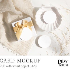 Mockup cadeaulabel, mockup trouwlabel, rond label, labelmodel, trouwlabels, lege witte kaart, ronde sticker mockup rc