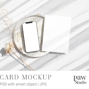 Iphone Mockup, 5x7 Kartenmockup, Iphone Bildschirm Mockup, Geräte Mockup, Styled Karten Mockup, Digitales Karten Mockup, Mockup Bild, Social Media