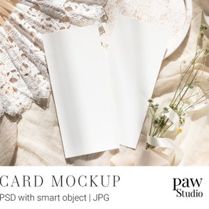 Mockup de cartão, cartão de casamento, casamento minimalista, mockup de convite, modelo de mockup, mockup PSD, mockup de cartão estilizado, mockup de cartão branco, mockup de casamento