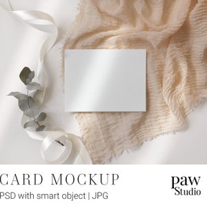 Kaartmodel, 5,5 x 4,25 kaartmodel, PSD-mockup, smart object-mockup, Photoshop-mockup, bruiloftsmockup, wenskaart, mockup voor wenskaarten, mockup