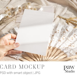 Karten Mockup, Grußkarte, Weiße Karte Mockup, Einladung Mockup, Hochzeits Mockup, Einladung Mockup, Briefpapier Mockup, 5x7 Karten Mockup ihc