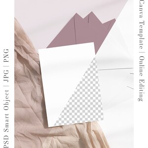 Anpassbares 13x18 Karten Mockup, Canva Karten Mockup, Grußkarte Mockup Bearbeiten Farbe Einladungskarte Mit Umschlag 8e b32