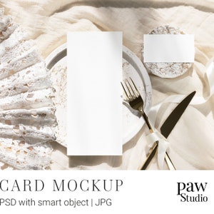 Card Mockup, Mockup Template, Business Mockup, PSD Mockup, Minimal Wedding, Styled Card Mockup, White Card Mockup, Wedding Mockup
