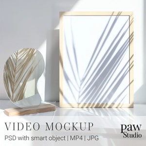 Social Media Video Mockup, Video Mockup, Video Frame Mockup, Video PSD Mockup, Photo Frame Mockup, Portrait Frame PSD, Frame Mockup, Reels