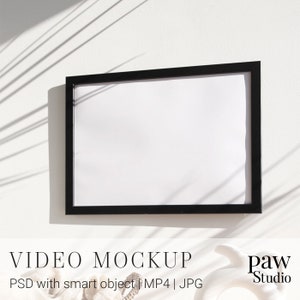 Social Media Video Mockup, Video Mockup, Video Template, Animated Mockup, Video Frame Mockup, Video PSD Mockup, Photo Frame Mockup, Reels