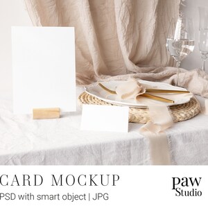 Mockup de cartão, Mockup de cartão branco, Mockup de convite, Cartão de felicitação, Modelo de mockup, Mockup minimalista, Casamento minimalista, Mockup de cartão estilizado