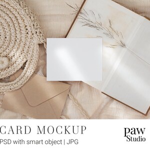 Maquette de carte, Maquette de mariage, Maquette d'objet intelligent, Maquette PSD, Maquette de carte 5,5 x 4,25, Maquette de carte de voeux, Carte de voeux, Carte avec enveloppe, Maquette