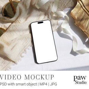 Video Device Mockup, Phone Mockup, iPhone Screen Mockup, Digital Card Mockup, Social Media Video Mockup, Smartphone Animated Mockup VGC