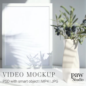 Social Media Video Mockup, Video Mockup, Video PSD Mockup, Photo Frame Mockup, Video Frame Mockup, Portrait Frame PSD, Frame Mockup, Reels