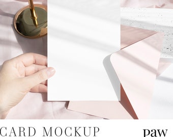 Card In Hand Mockup, 5x7 Card Mockup, Wedding Card Mockup, Greeting Card Mockup, Blank Card Mockup, Card With Envelope ihc PRG 8e