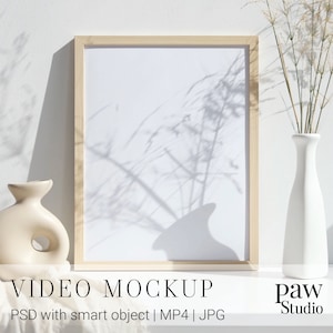 Social Media Video Mockup, Video Frame Mockup, MP4 Mockup, Video Mockup, Video PSD Mockup, Photo Frame Mockup, Portrait Frame PSD, Reels