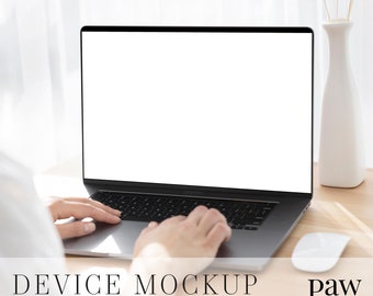 Presentation MacBook PSD With Smart Object, Device Mockup, Computer Mockup PSD, Laptop Mockup, MacBook Mockup, Monitor Mockup