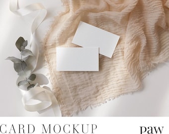 Card Mockup, Thank You Card, Business Card Mockup, Wedding Mockup, Digital Card, Invitation Mockup, Wedding Place Card, Smart Object Mockup