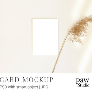 Kaartmodel, witte kaartmodel, blanco kaartmodel, wenskaart, bruiloftsmodel, 5 x 7 kaartmodel, slim objectmodel, mockupsjabloon, mockup