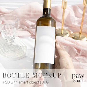 Wine Bottle Mockup, Bottle Mockup, Wine Mockup, Label Mockup, Wedding Wine Mockup, Wedding Mockup, Champagne Mockup, Wine Label PRG