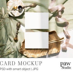 Card Mockup, Olive Mockup, Place Card Mockup, Styled Card Mockup, 5x3 Card Mockup, Minimal Wedding, Wedding Mockup, Blank Card Mockup