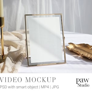 Video Card Mockup, 5x7 Card Mockup, Table Number Card Mockup, Hochzeitsmockup, Video Mockup, Photoshop Mockup, Präsentation Mockup VGC