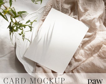 Place Card Mockup, Minimal Wedding, Styled Card Mockup, Invitation Mockup, Greeting Card Mockup, Stationery Mockup, Smart Object Mockup