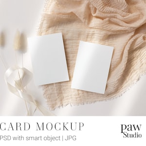 3,5 x 5 kaartmodel, Smart Object Mockup, Mockup, PSD Mockup, Stationery Mockup, Kaart Mockup, Wenskaart Mockup, Bruiloft Mockup, Wenskaart